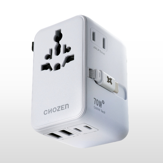 TravelFlex 70W 萬國極線充 | 6合1萬國旅行插座