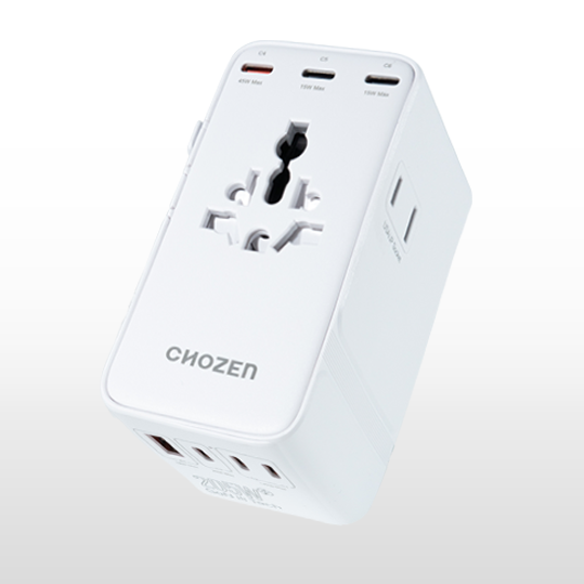 UltraFlux 205W 極速旅充 | 極速205W氮化鎵萬國插座